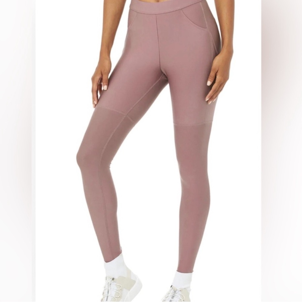 Small Alo Yoga High Waist 4 Pocket Utility Legging - Woodrose